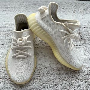 Authentic White Yeezys size 5
